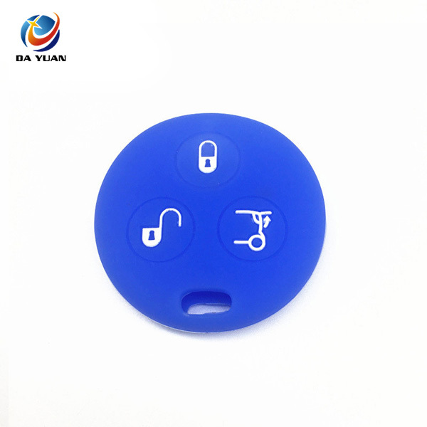 AS073004 Silicone car key cover case for Benz 3 button remote key