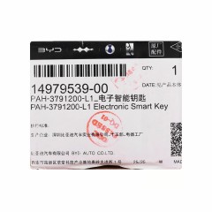 AK0660013 BYD Yuan Plus 2022 Genuine Smart Remote Key 433.63 FSK 4 Buttons - 14979539-00