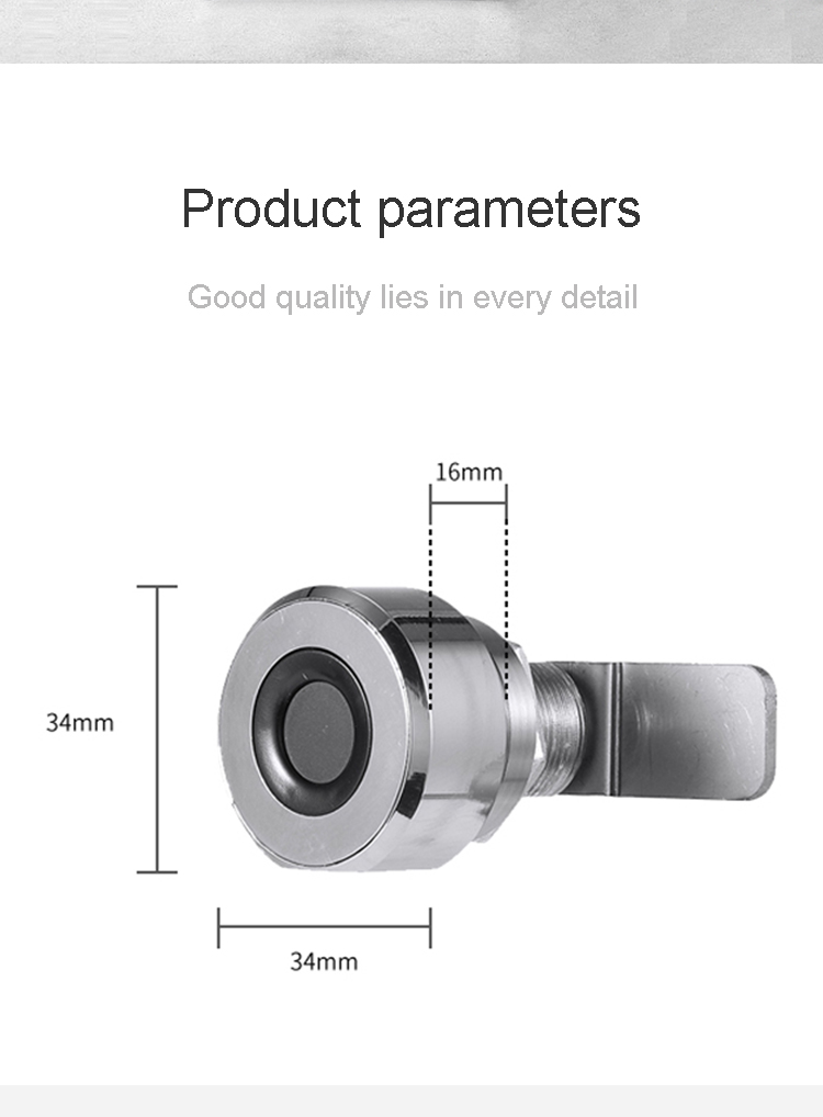 SLOK fingerprint Furniture mini Safety Stainless Steel Keyless biometric furniture drawer Smart Lock