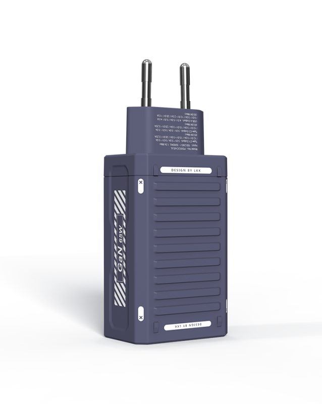 65W GaN New Technology Type-c Charger Quick Charge QC3 Wall PD Charger 3 Ports Universal Wall Charger EU