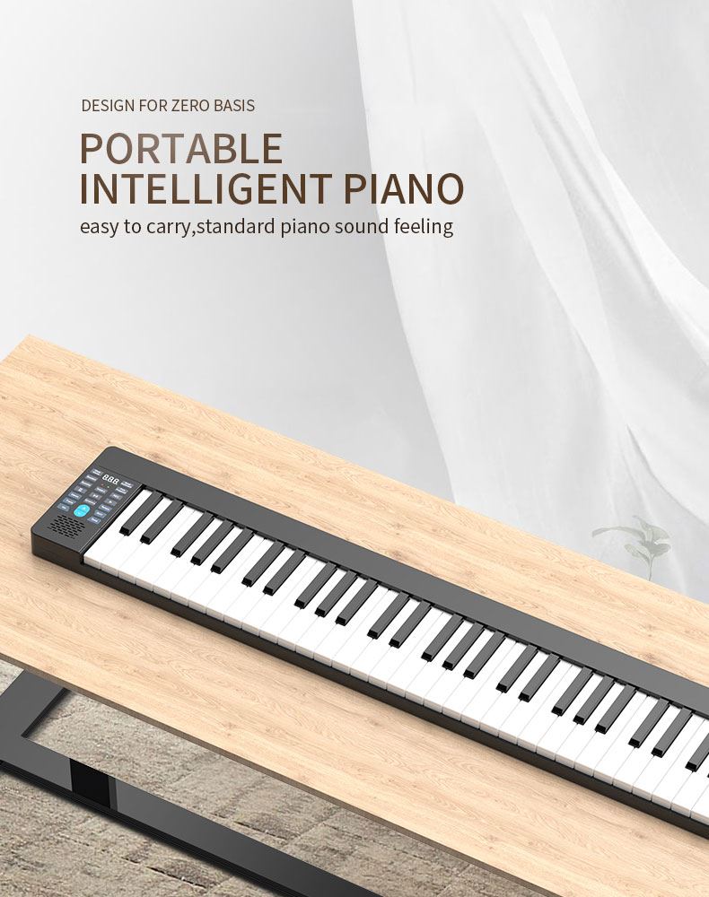 All ages portable smart electric piano 61-key heavy hammer electric organ