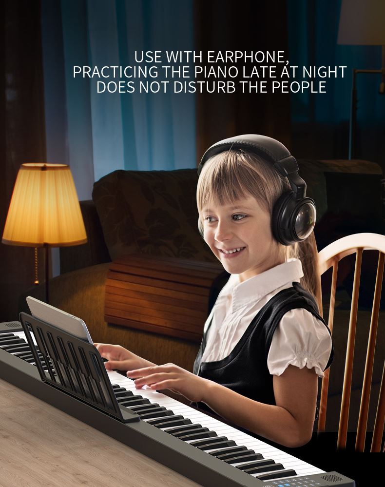2021 New products light piano electronic piano MIDI keyboard Christmas gift adult piano with battery for playing