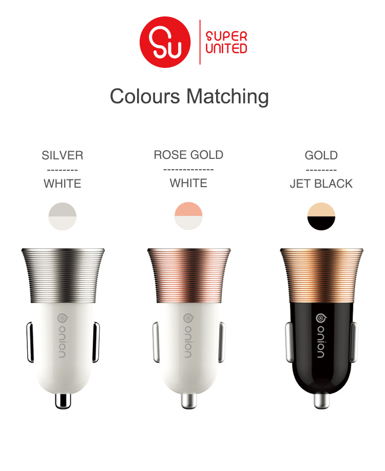 Dual output car charger QC 3.0 quick charger