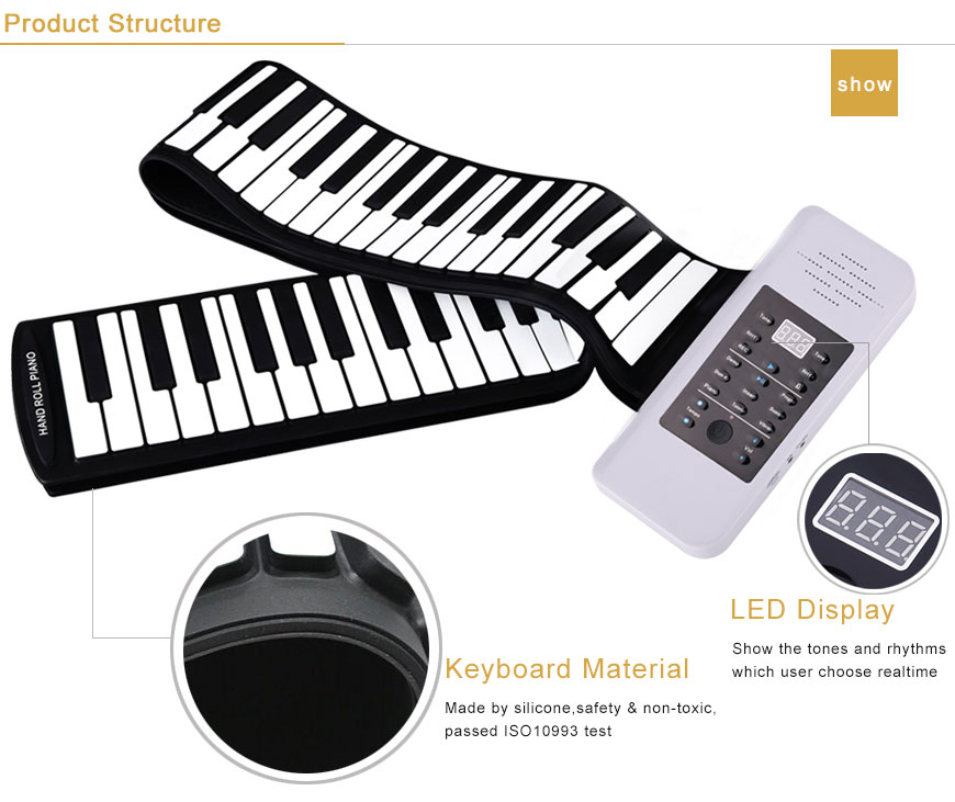 ROLL UP PIANO PC88