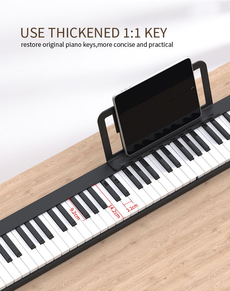 2021 New products light piano electronic piano MIDI keyboard Christmas gift adult piano with battery for playing