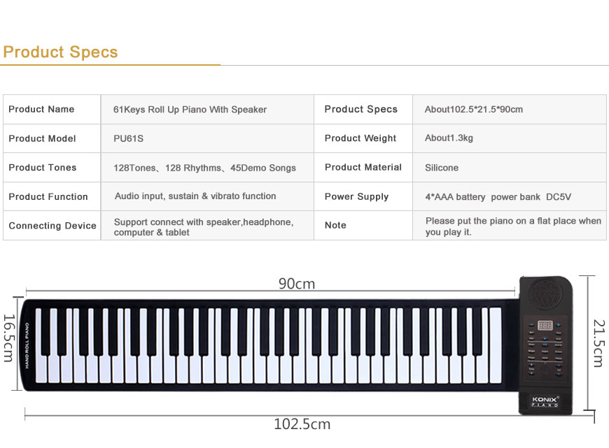 educational kids computer electric 61keys piano with waterproof silicone speaker for christmas gift keys walmart