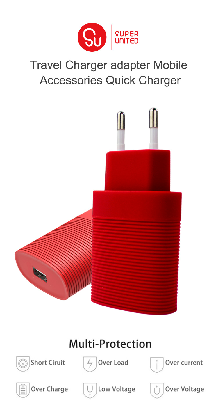 USB Travel Charger 5V2.4A Compatible with Smartphone/PAD/Portable Device