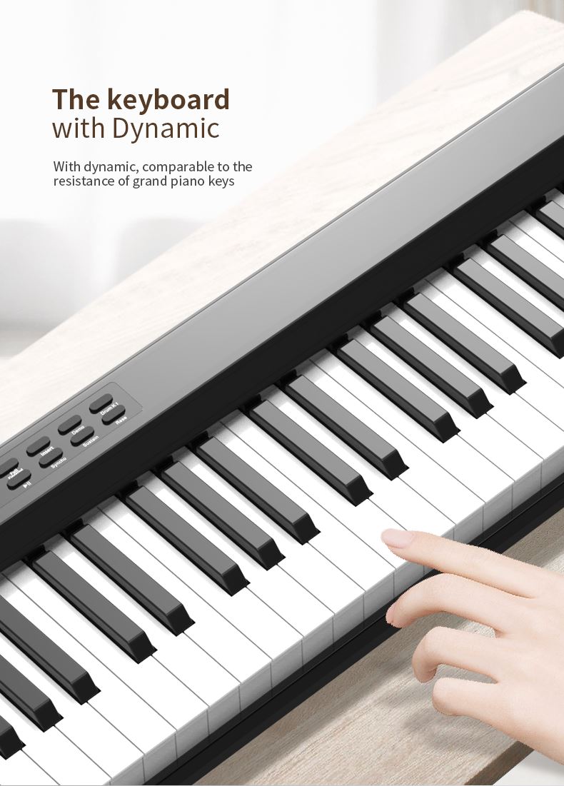 Professional electronic keyboard digital piano with double speakers portable piano for students music education
