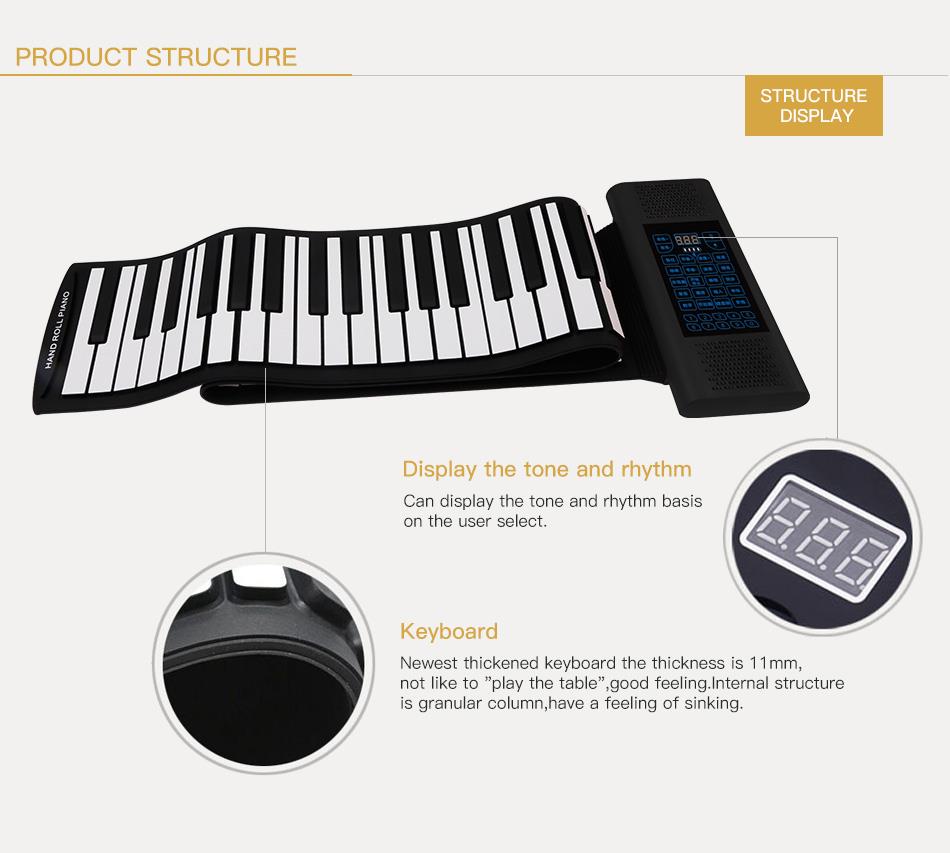 61 Key Piano Keyboard With Music Player