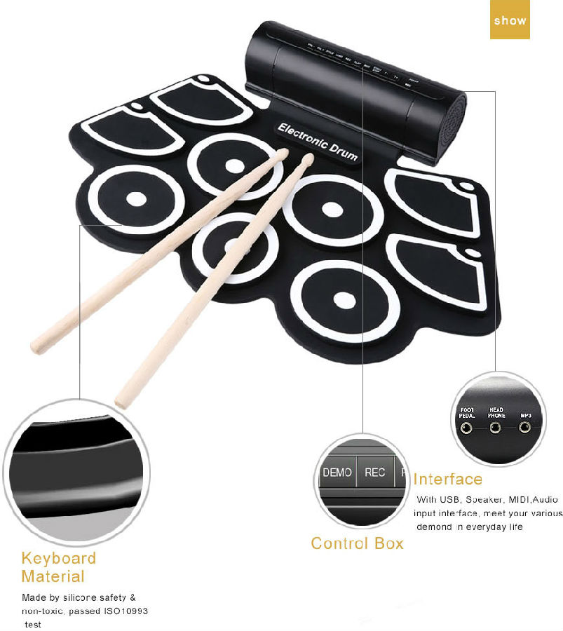 Roll Up Drum Kit MD760