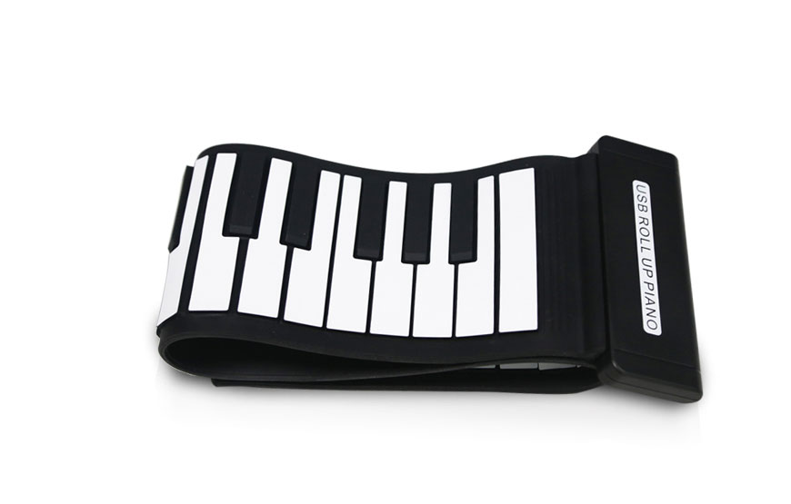 DIY MIDI Maker Series of Driver-Free 49 Keys MIDI Flexible Silicon Roll up Piano for Children & Professional Players