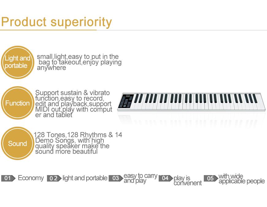 High quality smart Electronic Piano With 61 Keys and keyboard piano