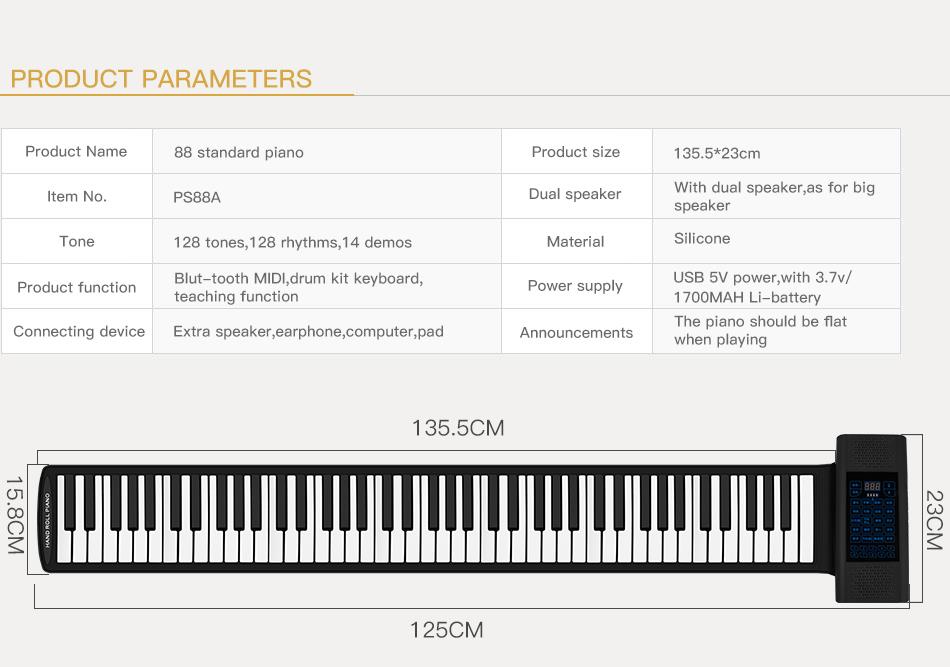 61 Key Piano Keyboard With Music Player