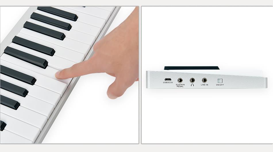 NEW design electrical piano with computer and app function and beautiful appearance PZ61M