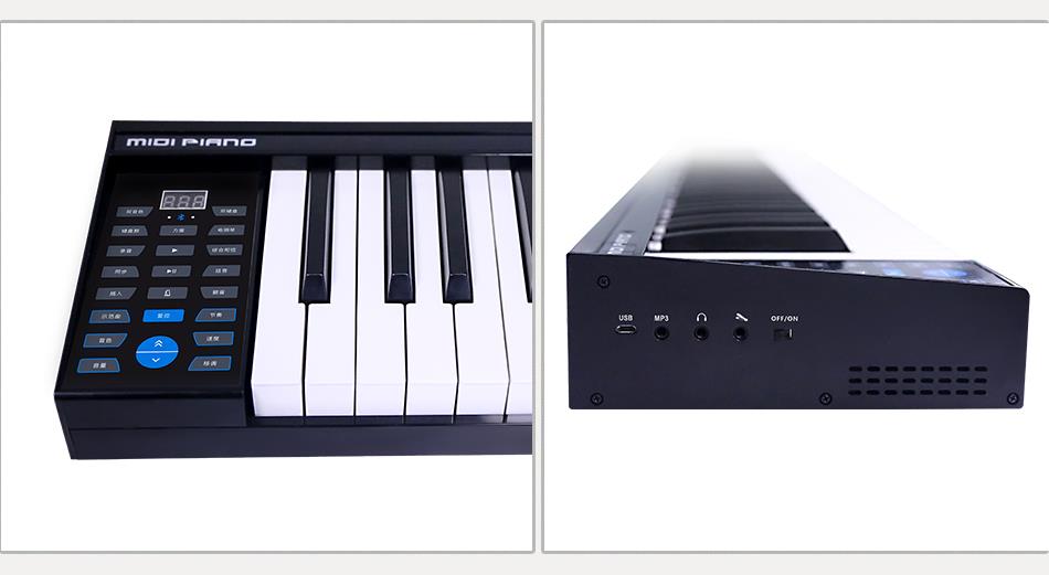 88 Key Electronic Keyboard upright Digital Piano with speaker and bluetooth for beginner