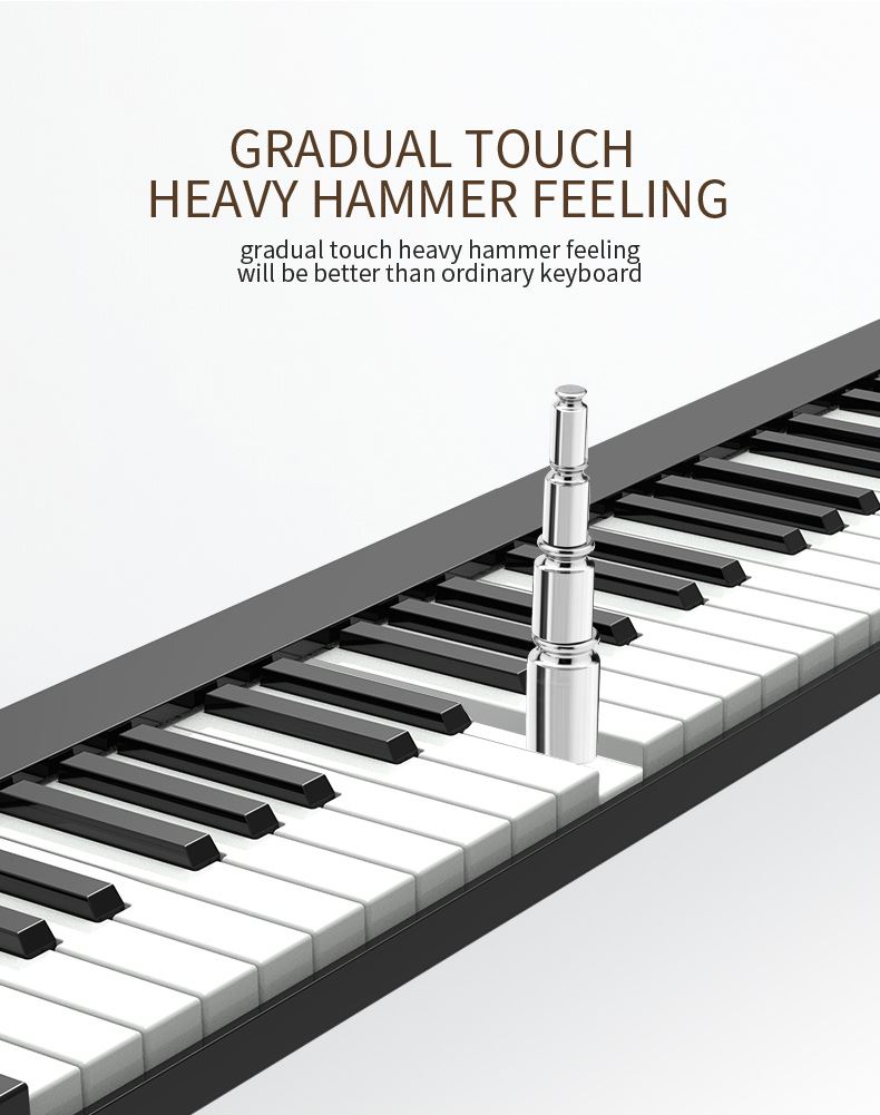 2021 New products light piano electronic piano MIDI keyboard Christmas gift adult piano with battery for playing