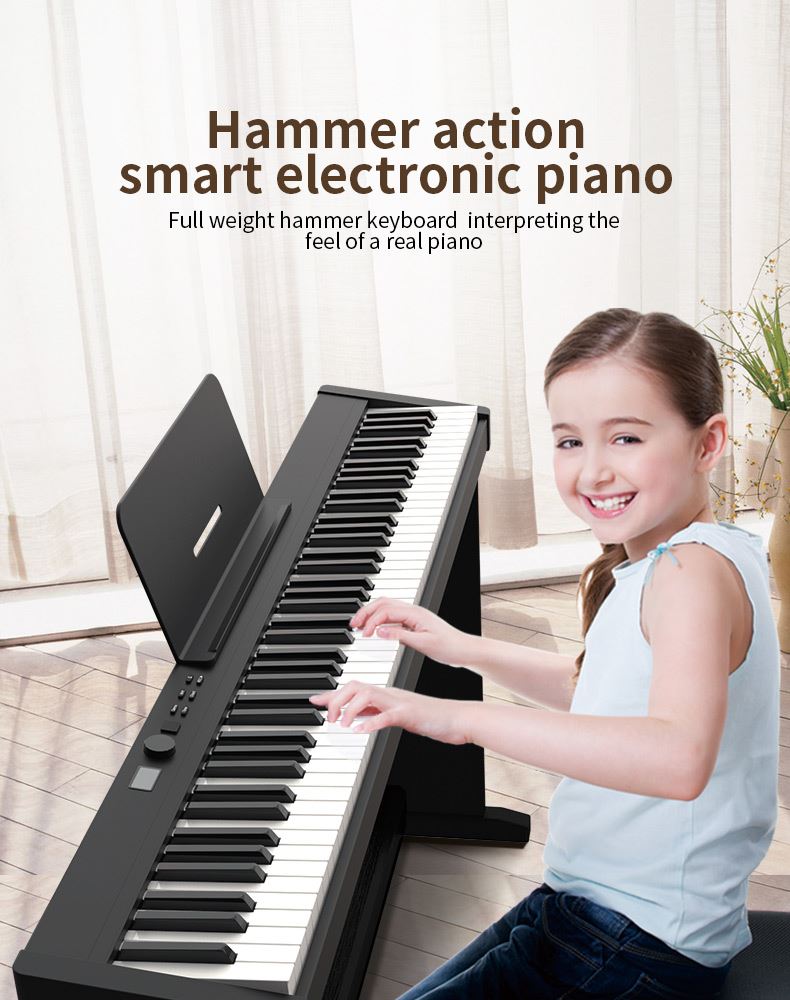 Newest Electronic Keyboard Weighted Piano 88 Keys Digital piano Factory Supply hammer action piano