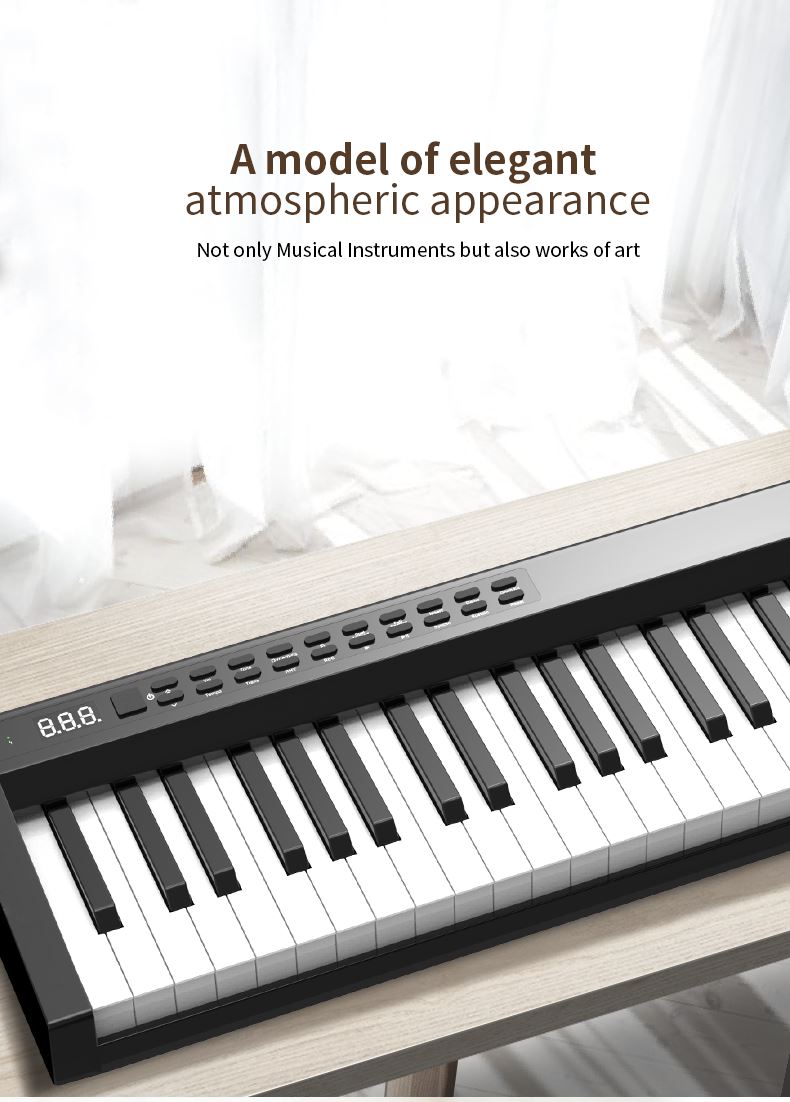 Professional electronic keyboard digital piano with double speakers portable piano for students music education