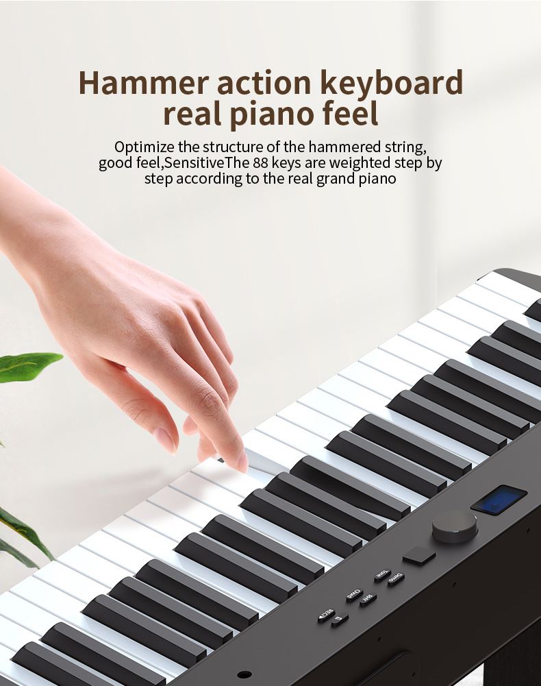 Newest Electronic Keyboard Weighted Piano 88 Keys Digital piano Factory Supply hammer action piano