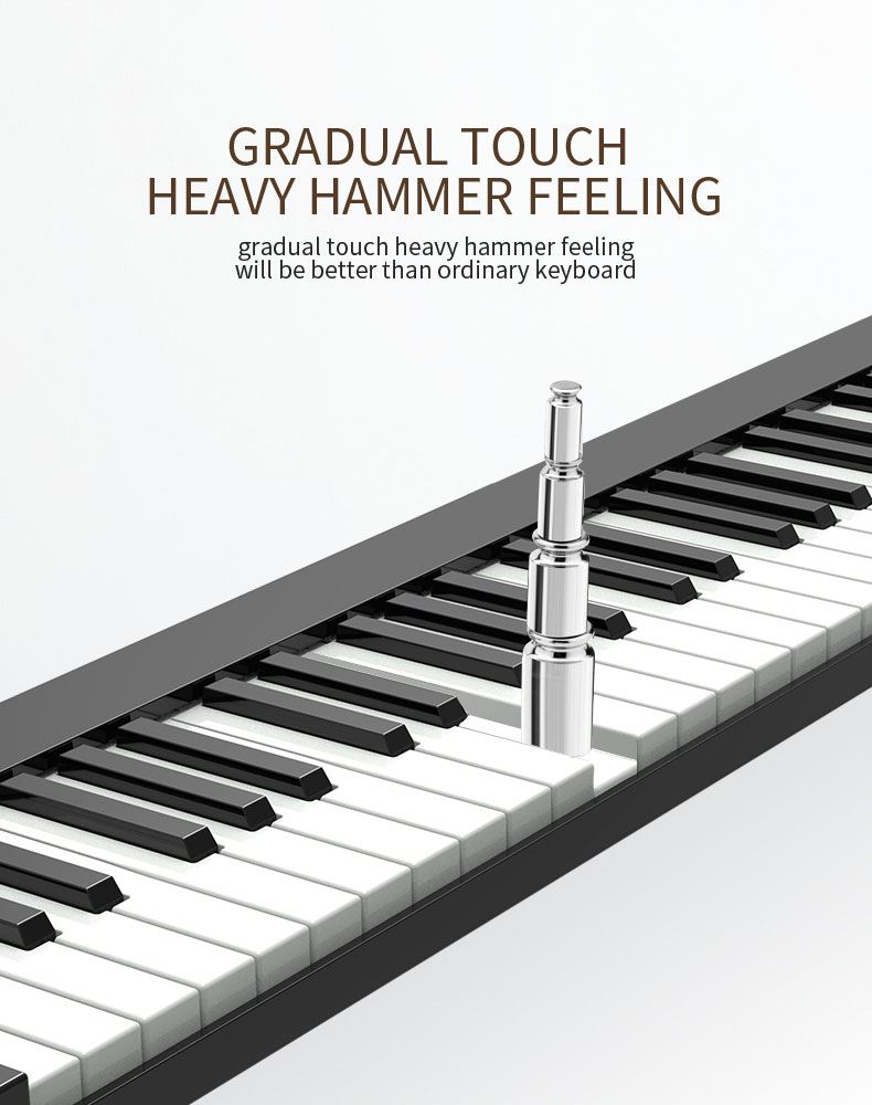 All ages portable smart electric piano 61-key heavy hammer electric organ