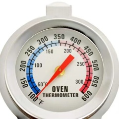 Classic Series Stainless Steel High Temperature Dial Kitchen Pizza Oven Thermometer For Gas Wood Industrial Cooking BBQ Grill