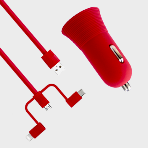 Unique design 3 IN1 data cable charge cable for Lightning, USB-C and micro USB devices