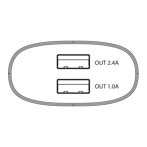 3.4A Dual quick travel charger EU