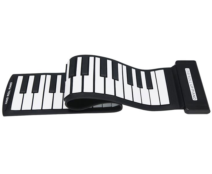 DIY MIDI Maker Series of Driver-Free 49 Keys MIDI Flexible Silicon Roll up Piano for Children & Professional Players