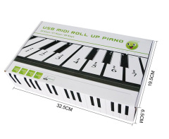 88Key USB Midi Flexible Keyboard Roll Up Piano with MIDI Editing Software