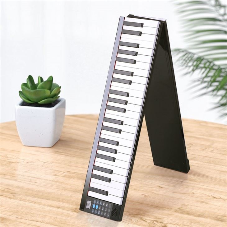 88KEYS FOLDABLE PIANO WITH DUAL SPEAKER AND BLUETOOTH MIDI PJ88