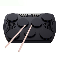Newest miniature professional drum power by Ac adapter Or battery portable electronic drum set velocity-sensitive drum kit