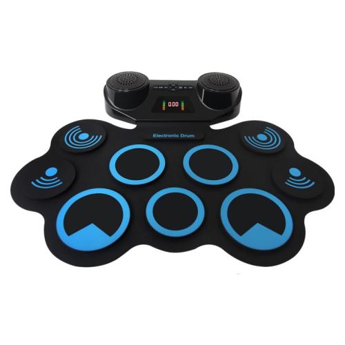 Biggest size roll up drum kit with louder speakers rechargeable battery able to record and play back MD668