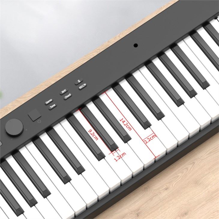 PJ88C 2021 new foldable piano 88 keys upgrade portable piano midi piano for traveler musician easy to carry away and put in car