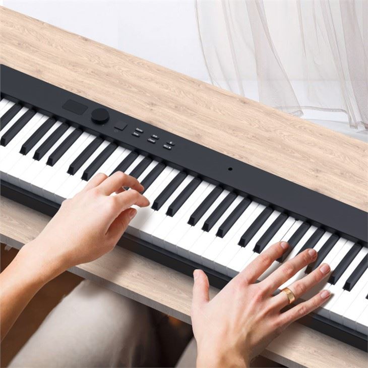 PJ88C 2021 new foldable piano 88 keys upgrade portable piano midi piano for traveler musician easy to carry away and put in car