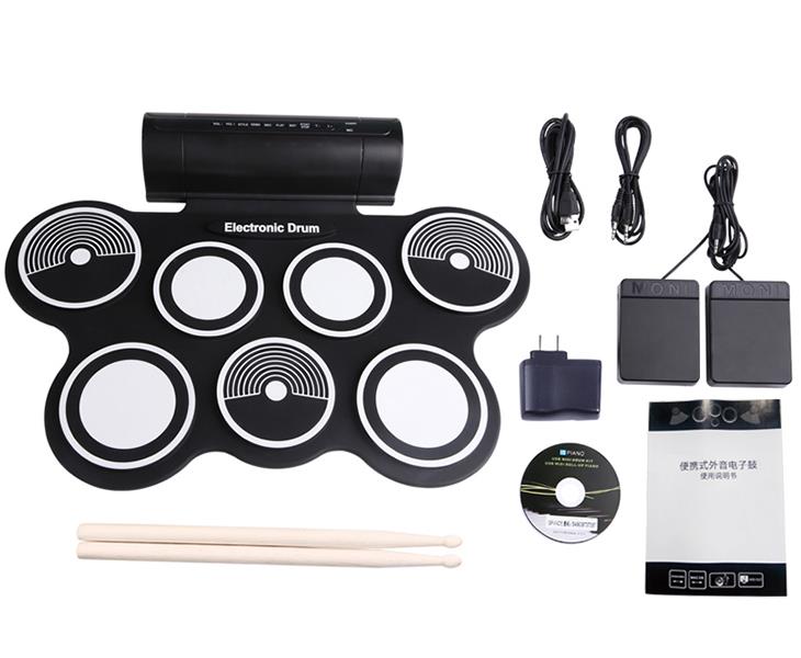 silicone roll up drum kit USB MIDI Roll up Drum Kit