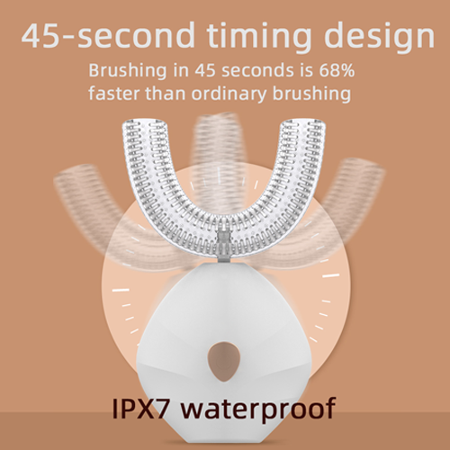 Waterproof U-shape electric toothbrush