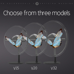 32CM 2 Blades 3D Hologram Pictures Video Technology Projector Advertising Display Technology holographic LED Fan billboard