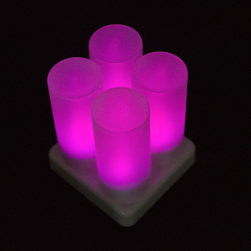 Wholesale purple Candle Rechargeable Led Candle Electronic Candle