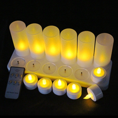 Good quality home decoration Rechargeable LED Tea Light Candles