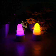 New item wireless rechargeable decorative led light flameless flicker table tealight candle