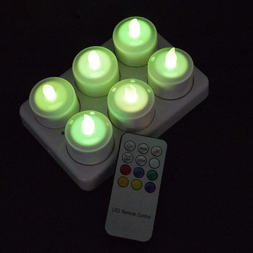 ABS new design 6pcs_set rechargeable candle light