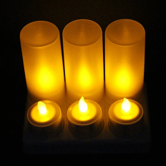 most popular led candle tea light decoration house party rechargeable led candle