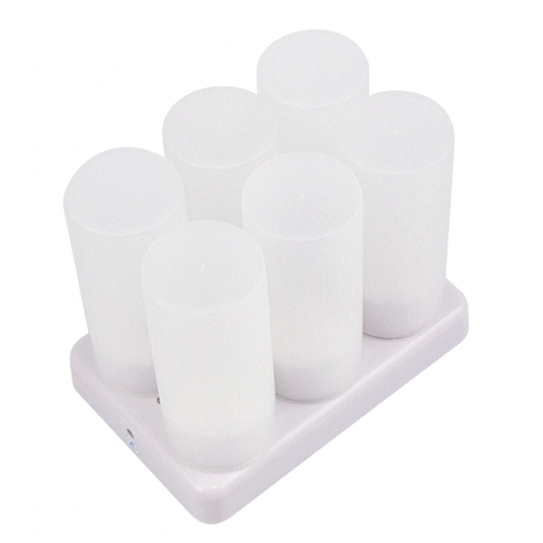 With remote LED rechargeable tealight candle