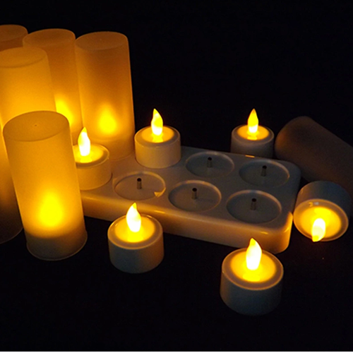 factory led flameless candle wedding home decoration candles rechargeable