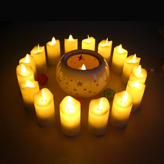 2020 newest led flameless rechargeable weaving Tea candles wedding decoration