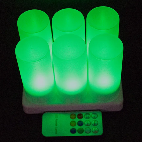 ABS new design 6pcs_set rechargeable candle light