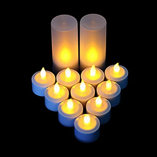 Good quality home decoration Rechargeable LED Tea Light Candles