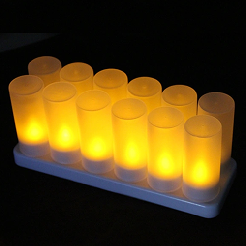 Good quality home decoration Rechargeable LED Tea Light Candles