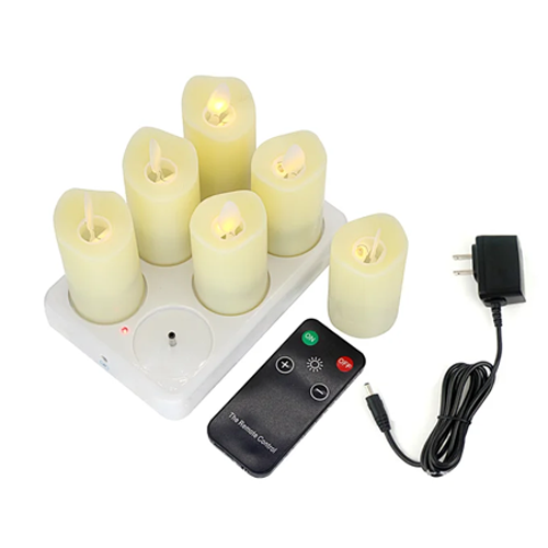 New style with remote control flameless Wind swing candle Waving Flame rechargeable led candle light