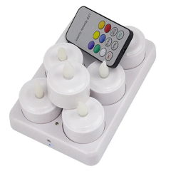 ABS new design 6pcs_set rechargeable candle light